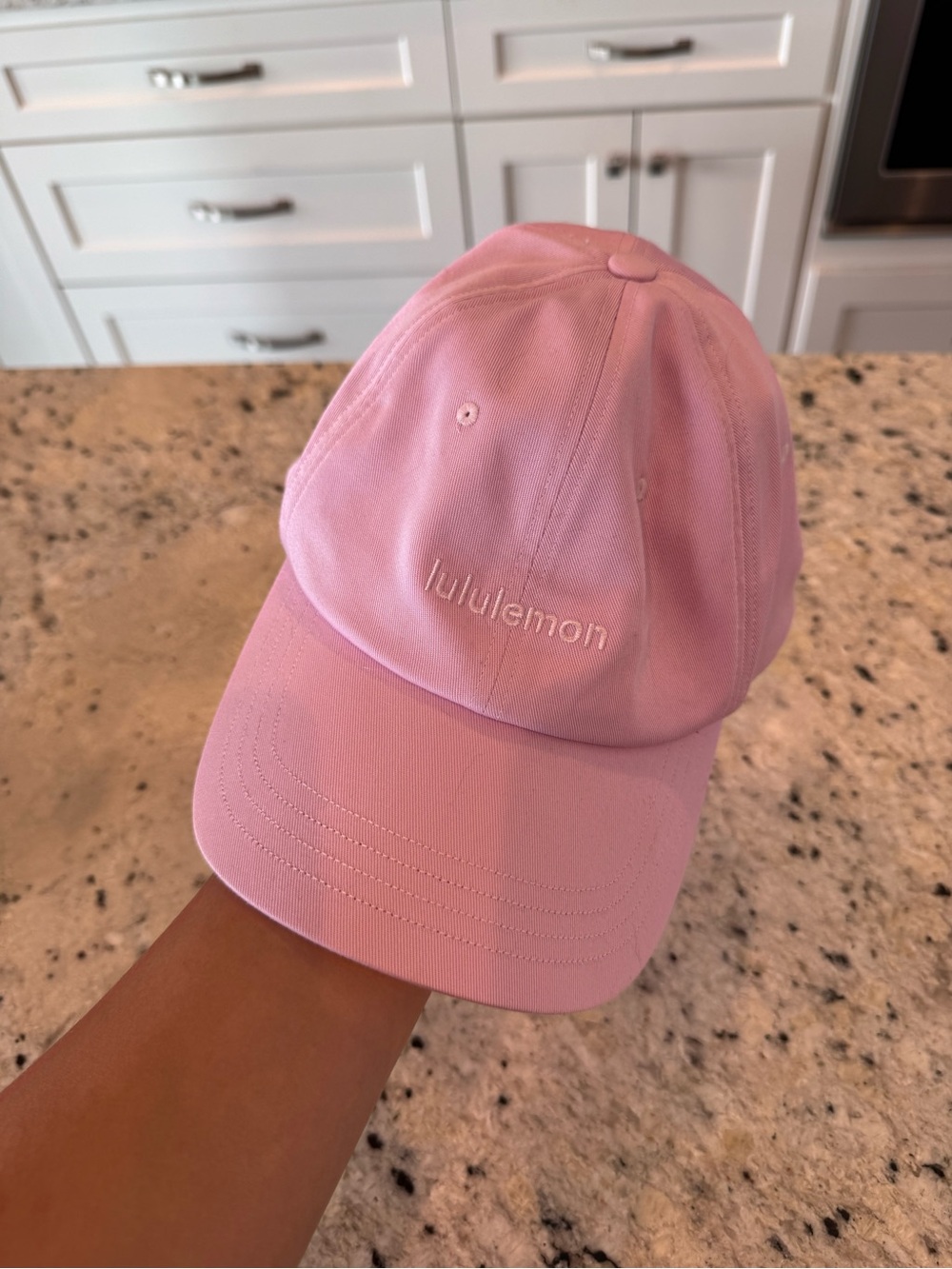 lululemon athletica Light Pink Baseball Cap with Embroidered Logo